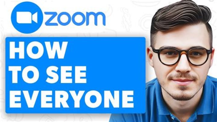 How to see everyone on zoom?